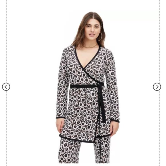 Long Sleeve Sweater Wrap Top and High-Waisted Pant Set - DVF for Target - Picture 1 of 4